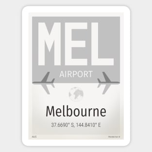 MEL Melbourne airport Sticker